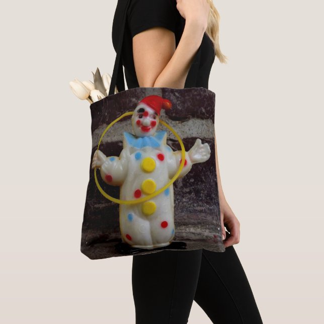 Bolso De Tela El Payaso (Detalle)