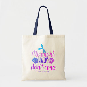 Bolso De Tela El pelo brillante de la sirena no le importa la bo
