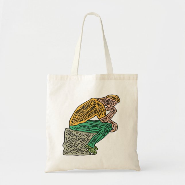 Bolso De Tela El pensador (Frente)