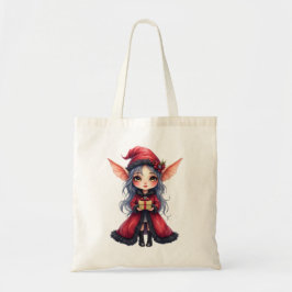 Bolso De Tela El pequeño mensajero de Navidad.