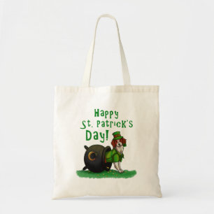 Bolso De Tela El perro del Día de San Patricio