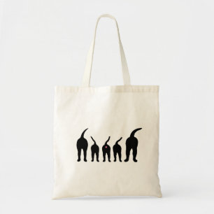 Bolso De Tela El perro empalma la silueta