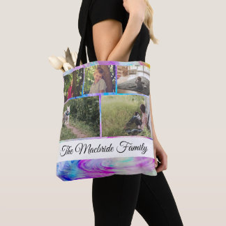 Bolso De Tela El personalizado añade su propio apellido del