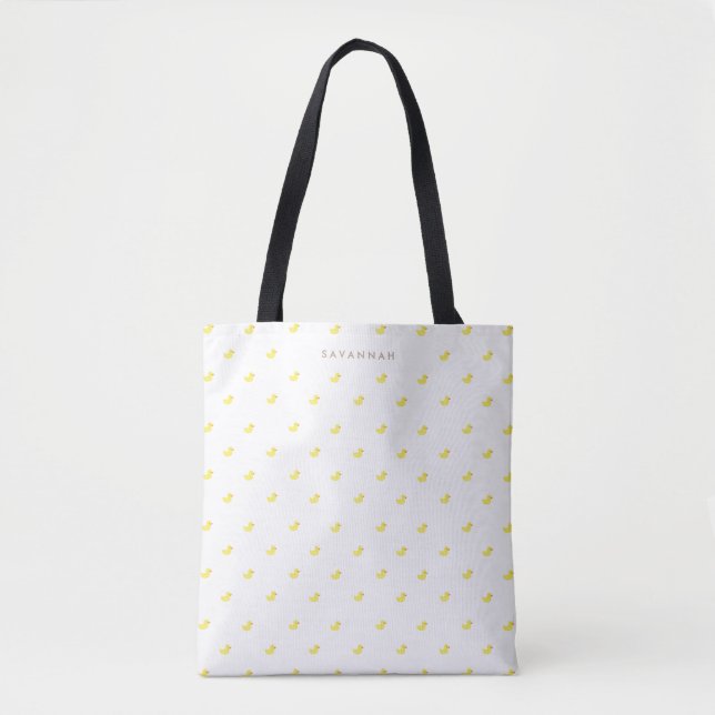 Bolso De Tela El | personalizado Duckies de goma (Anverso)