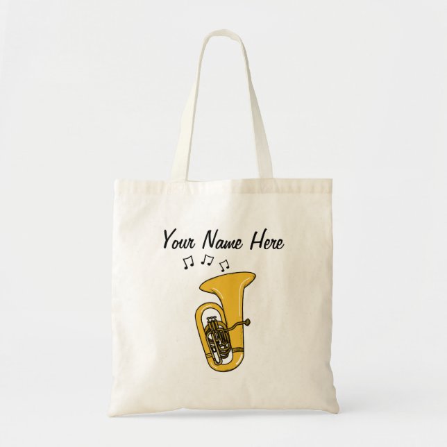 Bolso De Tela El Personalizado Tuba Tote Bag Tubaist Brass Music (Frente)