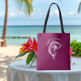 Bolso De Tela El pescado enganchado en verano