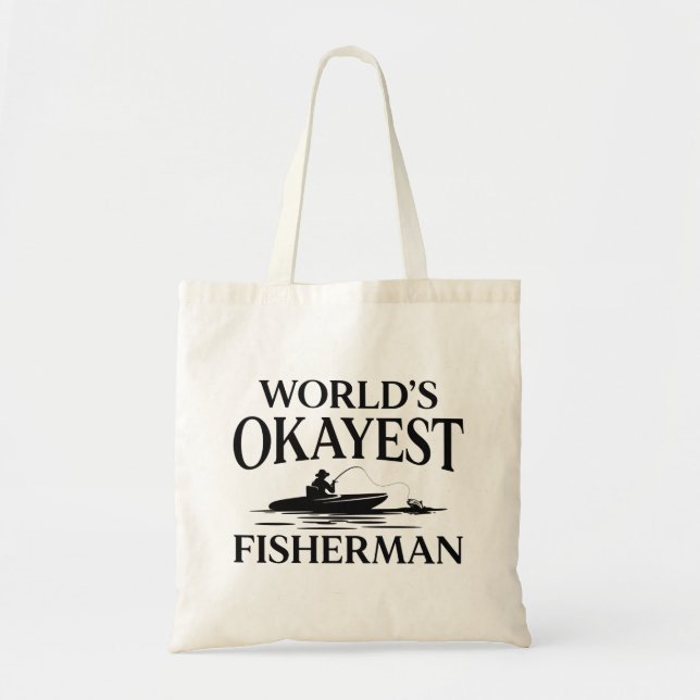 Bolso De Tela El pescador más okayés del mundo (Frente)