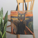 Bolso De Tela El peso<br><div class="desc">The Meow Tote Bag - Presentando la bolsa de tocador "The Scream Cat", un giro purralizado en el clásico grito de Munch! Imaginen a un gato con mandíbulas caídas y ojos anchos, desatando un grito de mimo-tastico que es hilarante e icónico. En un entorno de caos agitado, esta obra maestra...</div>
