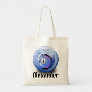 Bolso De Tela El pez monstruo personaliza la trucha o el truco d