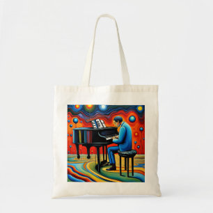 Bolso De Tela El Piano Player