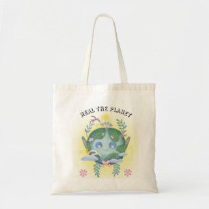 Bolso De Tela El planeta lindo del día de la Tierra