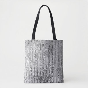 Bolso De Tela El plateado secuela un patrón impecable