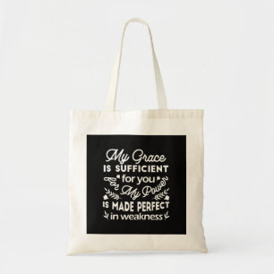 Bolso De Tela El poder se perfecciona en la debilidad 2 Corintio