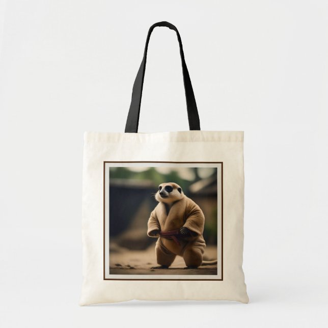 Bolso De Tela El Poderoso Meerkat: La Muerte Del Sumo, (Frente)