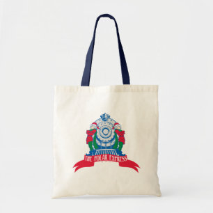Bolso De Tela El Polar Express Elfos en pie por tren