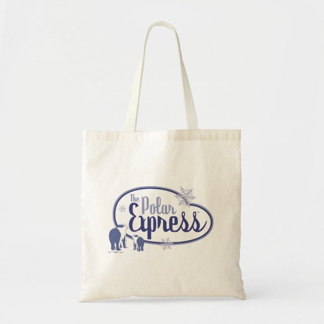 Bolso De Tela El Polar Express | Gráfico retro de ositos polares (Frente)
