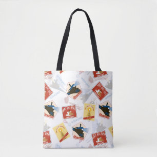 Bolso De Tela El Polar Express Patrón Pegatina retro