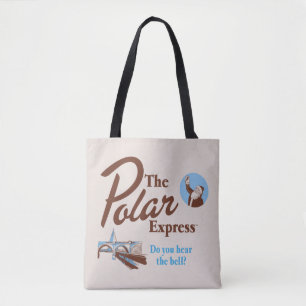 Bolso De Tela El Polar Express Retro "Oyes La Campana"