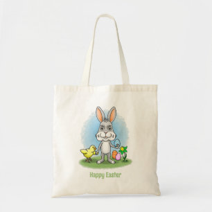Bolso De Tela El pollo y el conejo de Pascua