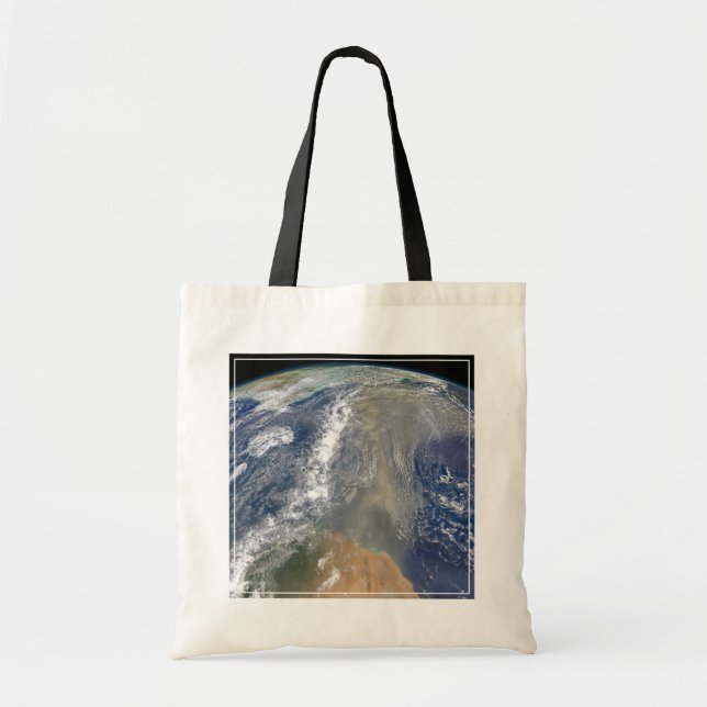 Bolso De Tela El polvo se dirige hacia Sudamérica (Frente)