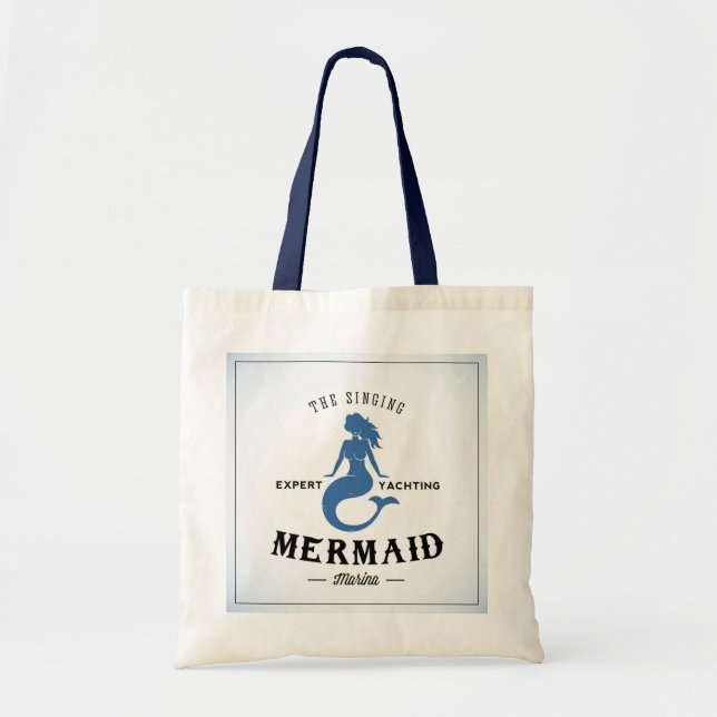 Bolso De Tela El poster de la sirena del canto (Frente)