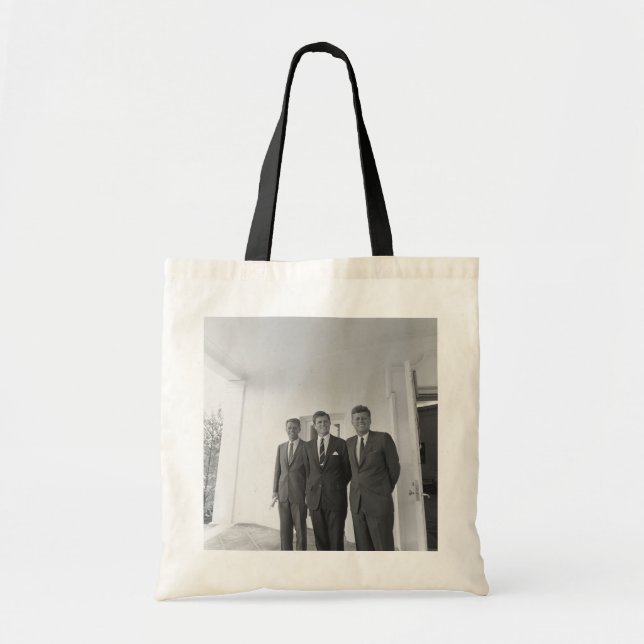 Bolso De Tela El presidente de América John Kennedy y hermanos,  (Frente)