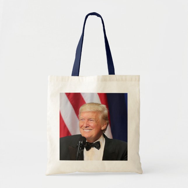 Bolso De Tela El presidente Donald Trump en su investidura (Frente)