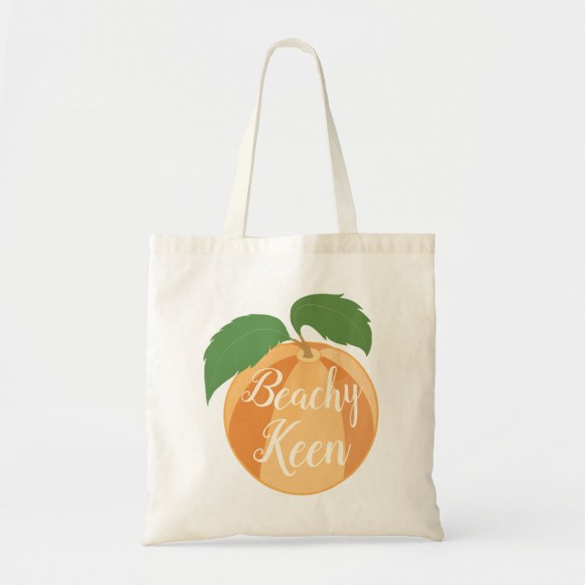 Bolso De Tela El presupuesto "Beachy Keen/Peach" (Frente)