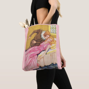 Bolso De Tela El príncipe encantado besando a la bella durmiente