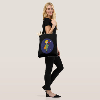 Bolso De Tela El principito admirando su rosa