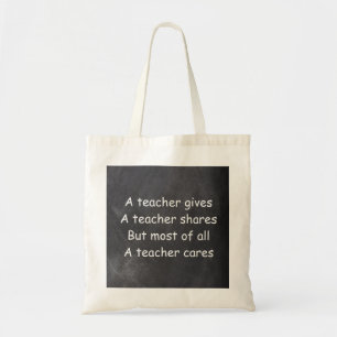 Bolso De Tela El profesor da una idea de regalo de Cares Chalkbo