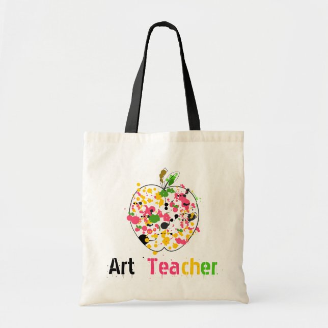 Bolso De Tela El profesor de arte Apple empaqueta (Frente)