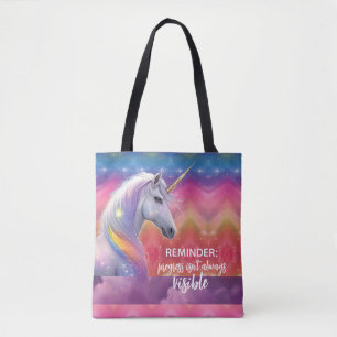Bolso De Tela El progreso no siempre es visible Unicornio de Arc