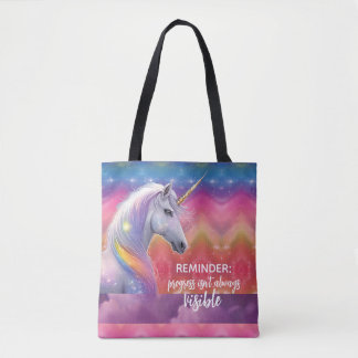 Bolso De Tela El progreso no siempre es visible Unicornio de Arc