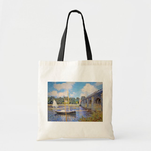 Bolso De Tela El puente de Argenteuil, Monet (Frente)