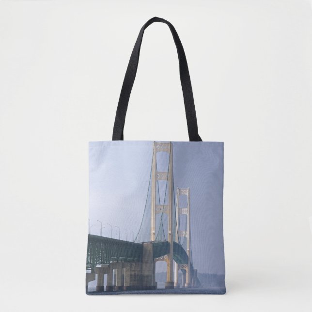 Bolso De Tela El puente de Mackinac (Anverso)