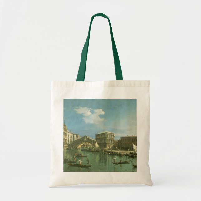 Bolso De Tela El puente de Rialto, Venecia (Frente)