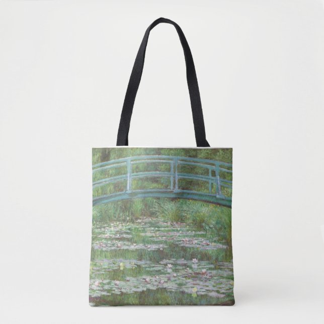 Bolso De Tela El puente japonés de Monet (Anverso)