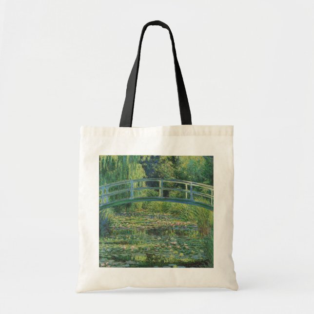 Bolso De Tela El puente japonés (estanque de Lily-Agua), Monet (Frente)