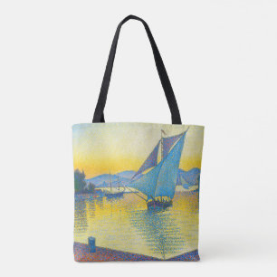 Bolso De Tela El puerto al atardecer, la señal