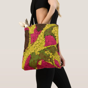 Bolso De Tela El puntillismo abstracto sin soldadura hace que lo