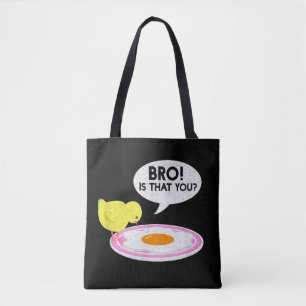 Bolso De Tela El que susurra a los pollos Hermano divertido ¿Ere