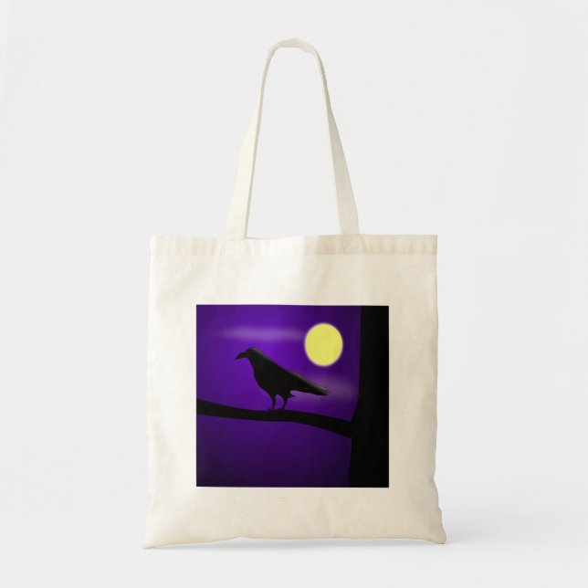 Bolso De Tela El Raven - (Frente)
