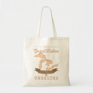 Bolso De Tela El regalo de Michigan sin sal para los tiburones d