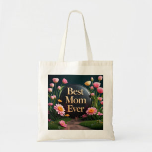 Bolso De Tela El regalo del Día de la Madre Mejor Flor de la Mad