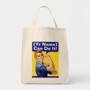 Bolso De Tela ¡El remachador de Rosie "(____) puede hacerlo! "