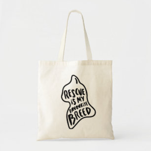 Bolso De Tela El rescate es mi raza preferida