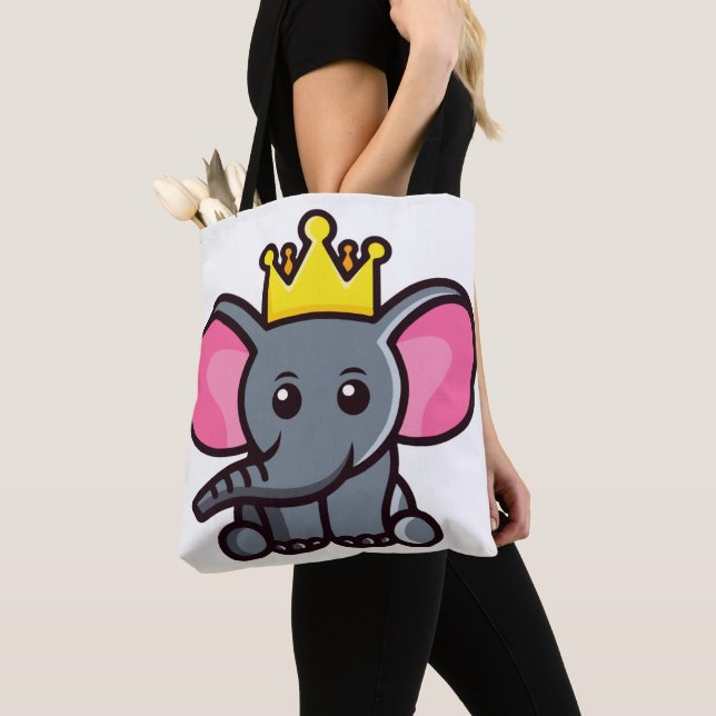Bolso De Tela El rey elefante (Detalle)