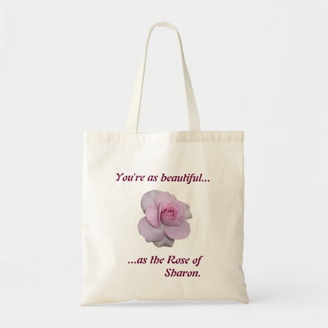 Bolso De Tela El rosa de Sharon (Frente)