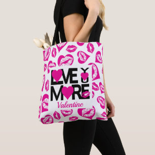 Bolso De Tela El rosa y el negro te aman más Tote